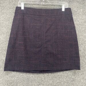 See By Chloe Skirt Womens 8 Blue Purple Straight Mini Academia Chic Old Money